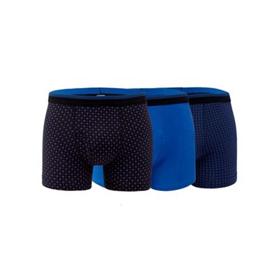 Big and tall set of three cotton stretch trunks